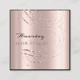 Friseur Salon Sitzplatz Karte Rosa Rosa