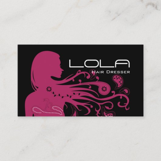 Friseur-Salon Stylist Friseursalon Friseursalon Be Visitenkarte (Vorderseite)