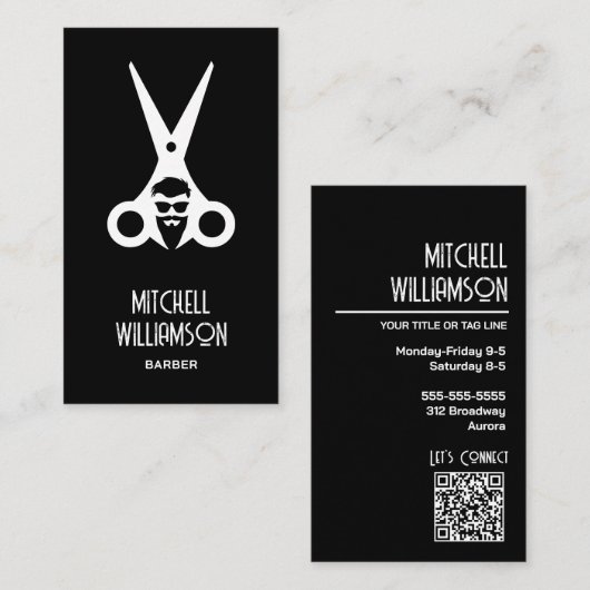 Friseur Salon Visitenkarte (Vorne/Hinten)