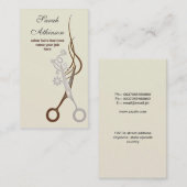 Friseur-Schere Friseur Friseur Visitenkarte (Vorne/Hinten)