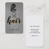 Friseur | Schere | Salon Visitenkarte (Vorne/Hinten)