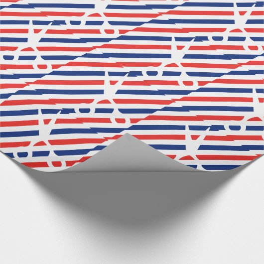 Friseur-Scheren Geschenkpapier (Ecke)