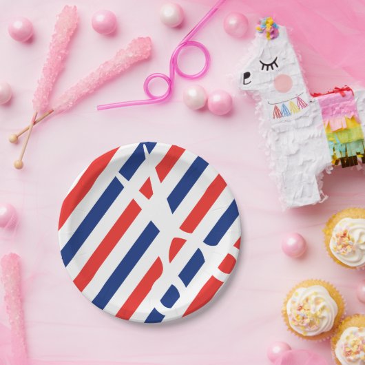 Friseur-Scheren Pappteller (Party)