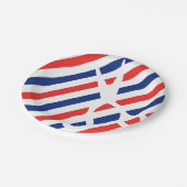 Friseur-Scheren Pappteller (Schrägansicht)