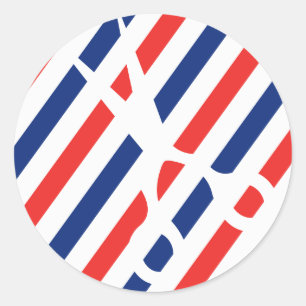 Friseur-Scheren Runder Aufkleber