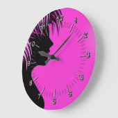 Friseur-Schönheit Salon Große Wanduhr (Winkel)