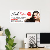 Friseur, Schönheitssalon, Friseur (horizontal) Poster (Heimbüro)