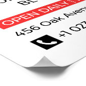 Friseur, Schönheitssalon, Friseur (horizontal) Poster (Ecke)