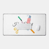 Friseur Schreibtischunterlage (Tastatur & Maus)