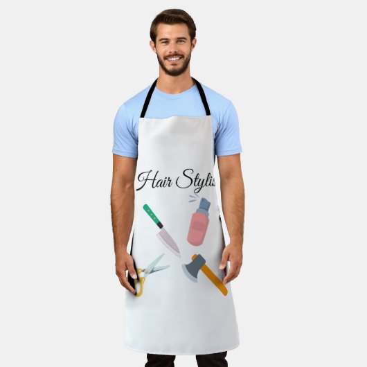 Friseur Schürze (Getragen)