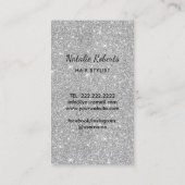 Friseur Schwarz & Silberschädel Schönheitssalon Visitenkarte (Rückseite)