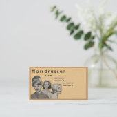 FRISEUR - SEHR BERUFLICHE VISITENKARTE (2C) (Stehend Vorderseite)