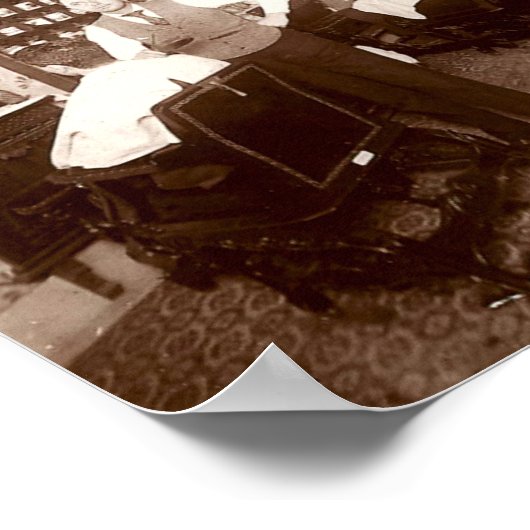 Friseur Shop ca. 1910 Poster (Ecke)