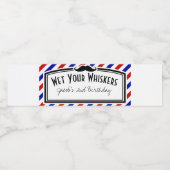 Friseur Shop Geburtstag Wasser Flaschen Etiketten (Einzelnes Label)