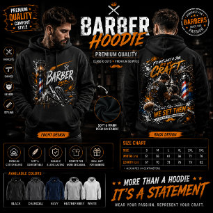 Friseur-Shop-Grafik-Hoodie Hoodie