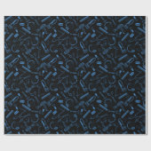 Friseur-Shop Haarschnitt-Haarstiftwerkzeug-Geschen Geschenkpapier (Flach)