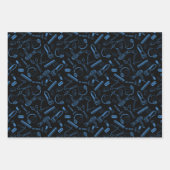 Friseur-Shop Haarschnitt-Haarstiftwerkzeug-Geschen Geschenkpapier Set (Vorderseite)