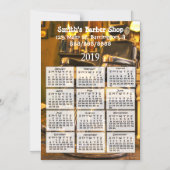 Friseur Shop Mini Kalender Magnet 2019 (Vorderseite)
