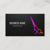 Friseur Shop Moderne farbenfrohe Schere Friseur St Visitenkarte (Vorderseite)