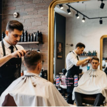 Friseur Shop Pole Friseurstation Spiegel anpassen