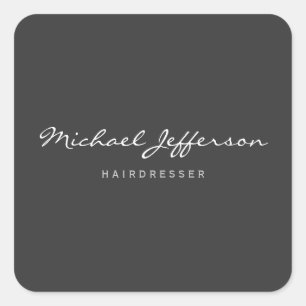 Friseur-Skript Professional Quadratischer Aufkleber