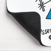 Friseur-Strichmännchen Mousepad (Ecke)