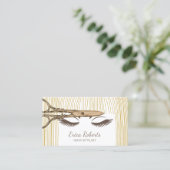 Friseur Stylist Antique Schere & Beauty Girl Salon Visitenkarte (Stehend Vorderseite)