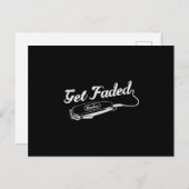 Friseur-Stylist Barber Faded Friseur Geschenk Postkarte (Vorne/Hinten)