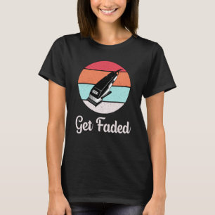 Friseur-Stylist Barber Friseur erhält verblasstes T-Shirt