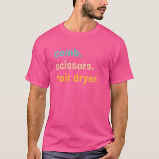 Friseur Stylist Barber Friseur Salon Männer Frauen T-Shirt (Vorderseite)