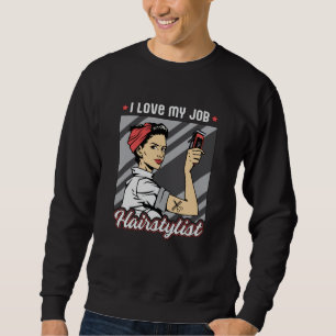 Friseur Stylist Barber Friseur Schere Friseur Gesc Sweatshirt