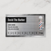 Friseur-Stylist Barber Shop Berufliches Metall Ger Treuekarte (Vorderseite)