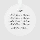 Friseur Stylist - Beautician - Friseur Ornament (Rückseite)