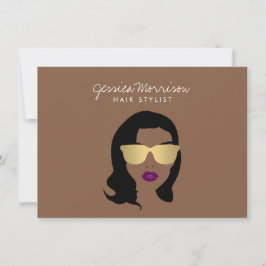 Friseur-Stylist Beauty Girl Brown Geschenkgutschei