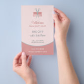 Friseur Stylist Beauty Salon Flyer (Handgriff)
