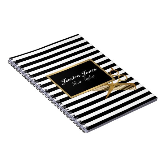 Friseur-Stylist-Binder-Spiralplaner Ernennung Notizblock (Rechte Seite)