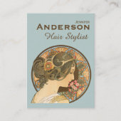 Friseur-Stylist-Blume Beauty CC0644 Visitenkarte (Vorderseite)