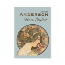 Friseur-Stylist-Blume Beauty CC0644 Visitenkarte