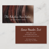 Friseur Stylist Business Cards Salon Visitenkarte (Vorne/Hinten)