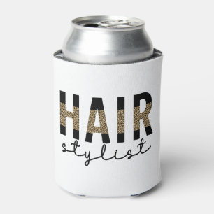 Friseur-Stylist-Cheetah Typografie Geschenk Dosenkühler