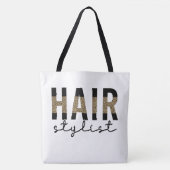 Friseur-Stylist-Cheetah Typografie Geschenk Tasche (Vorderseite)