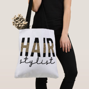 Friseur-Stylist-Cheetah Typografie Geschenk Tasche