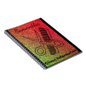 Friseur-Stylist-Farbenkünstler-Salon-Kunden-Info Notizblock (Rechte Seite)