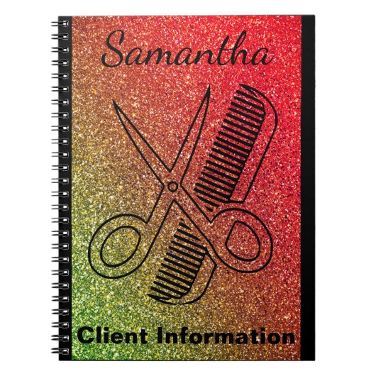 Friseur-Stylist-Farbenkünstler-Salon-Kunden-Info Notizblock (Vorderseite)