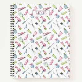 Friseur-Stylist, Friseur Schönheitssalon nach Maß Notizblock