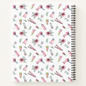 Friseur-Stylist, Friseur Schönheitssalon nach Maß Notizblock (Rückseite)