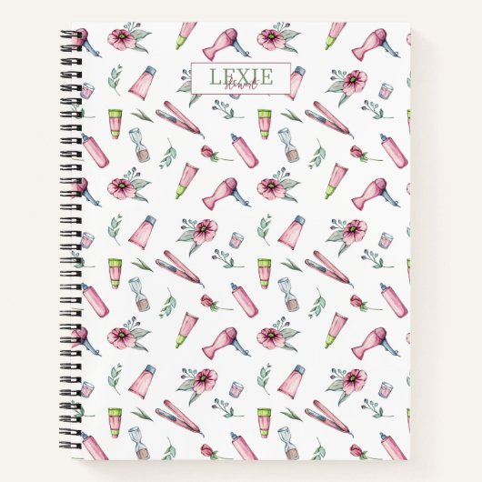 Friseur-Stylist, Friseur Schönheitssalon nach Maß Notizblock (Vorderseite)