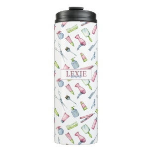 Friseur-Stylist, Friseur Schönheitssalon nach Maß Thermosbecher