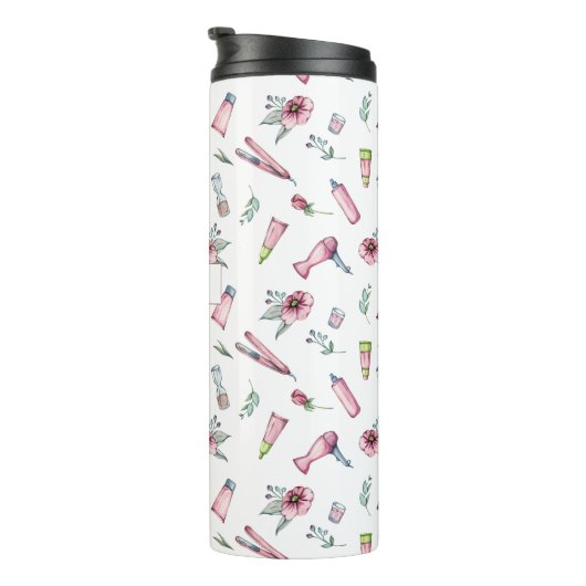 Friseur-Stylist, Friseur Schönheitssalon nach Maß Thermosbecher (Nach rechts gedreht)