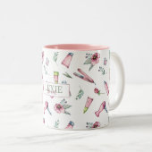 Friseur-Stylist, Friseur Schönheitssalon nach Maß Zweifarbige Tasse (VorderseiteRechts)